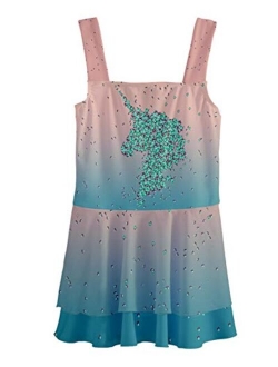 PattyCandy Swimwear Set Sky Unicorn in Space & Floral Kids Little Girls Two-Piece Tankini & One Piece Swimsuit