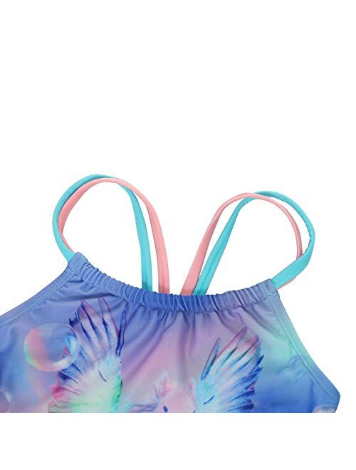 DAYU Girls' Summer Dream Tankini Two Piece Swimsuit