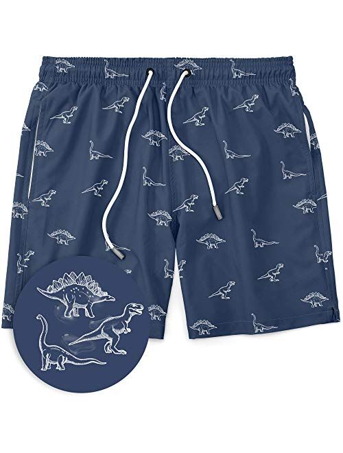 Visive Mens Swim Trunks Elastic Waist Drawstring Shorts from Small - 2XL