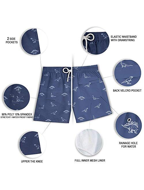 Visive Mens Swim Trunks Elastic Waist Drawstring Shorts from Small - 2XL