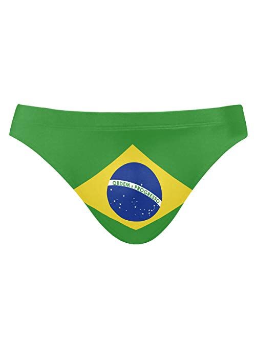 Sexy Swim Brief Bikini National Flag Beach Athletic Swimwear Briefs Sports