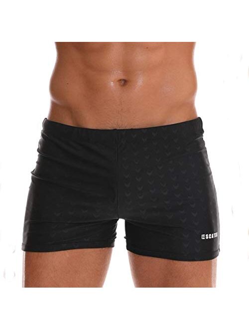 Buy AceAcr Men's Printed Swimming Boxer Shorts with Removeable Pad ...