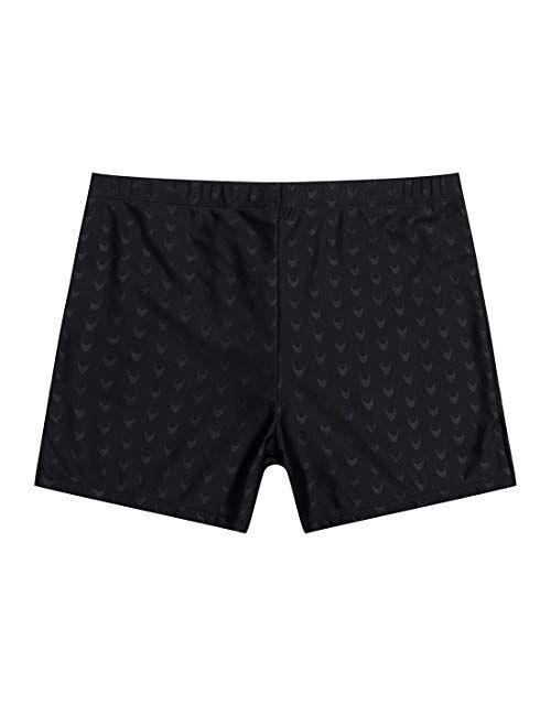 Buy AceAcr Men's Printed Swimming Boxer Shorts with Removeable Pad ...