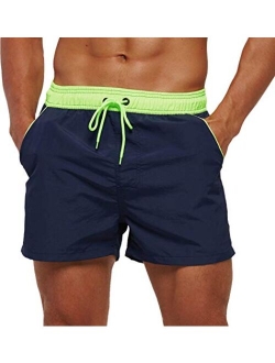 yuyangdpb Mens Swim Trunks 5" Beach Shorts with Pockets