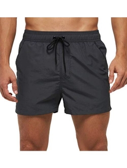 yuyangdpb Mens Swim Trunks 5" Beach Shorts with Pockets