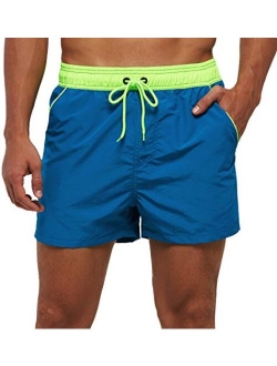 yuyangdpb Mens Swim Trunks 5" Beach Shorts with Pockets