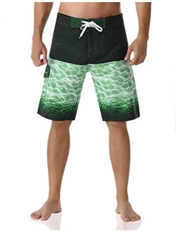 ninovino Men's Sportwear Swim Trunks Quick Dry Board Shorts with Lining