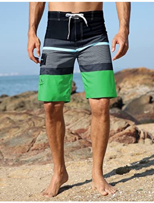 ninovino Men's Sportwear Swim Trunks Quick Dry Board Shorts with Lining