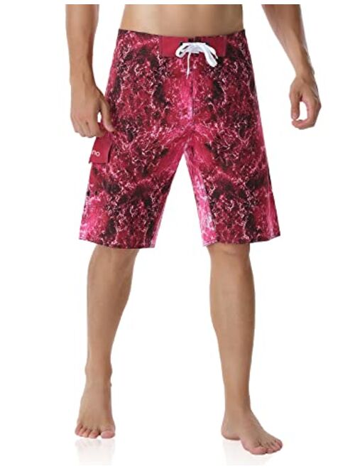 ninovino Men's Sportwear Swim Trunks Quick Dry Board Shorts with Lining