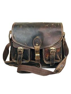 Ruzioon buffalo Leather Crossbody Purse Women Shoulder Bag Satchel Ladies Travel Purse Genuine Leather