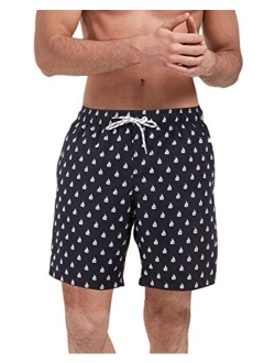 Malavita Mens Swim Trunks Mens Swimwear Quick Dry Swim Shorts with Mesh Lining