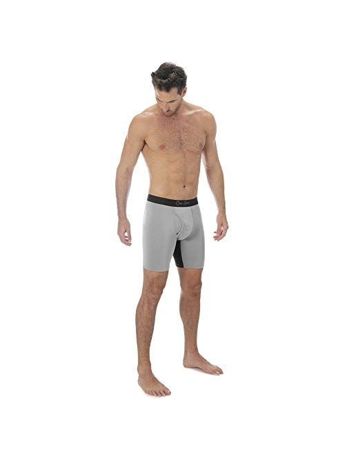 Chill Boys Bamboo Boxer Briefs-Breathable Bamboo Boxers. Soft Anti Chafing Mens Underwear