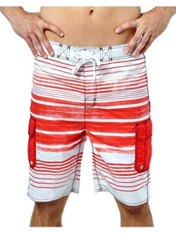 US Apparel Men's Micro Fiber Squirly Swim Trunks