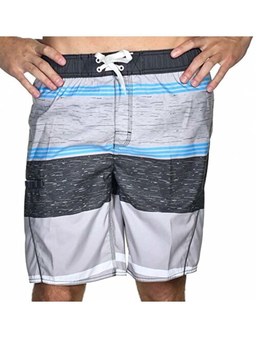 US Apparel Men's Micro Fiber Squirly Swim Trunks