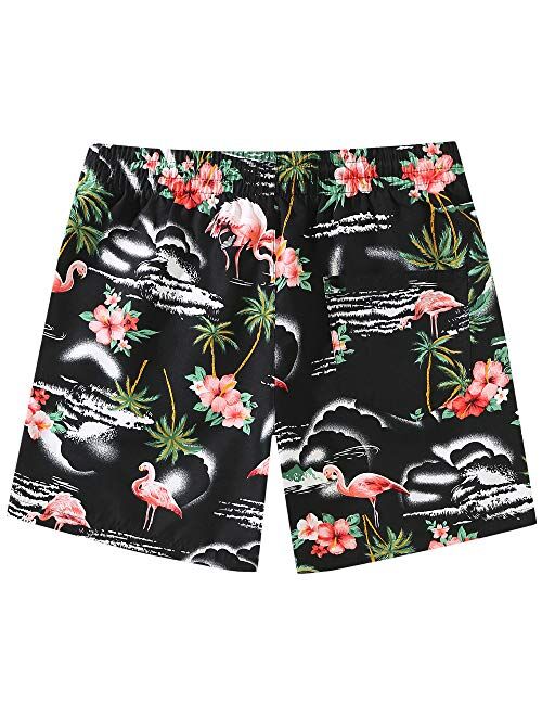 SSLR Mens Swim Trunks Quick Dry 5" Swim Shorts with Mesh Lining Bathing Suits