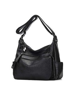 Buy Myfriday Small Crossbody Hobo Handbags for Women, Multipurpose Soft  Shoulder Bag Lightweight Retro Tote Bag with Coin Purse 2pcs/set online
