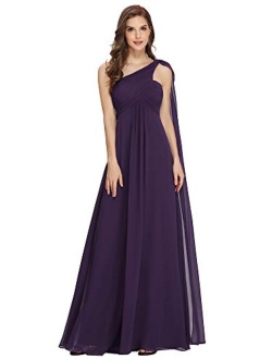 Vestido de noche con un solo hombro, para mujer, de la marca Ever Pretty