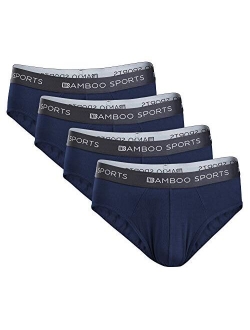 Bamboo Sports Mens No Fly Bamboo Underwear Briefs- Super Soft & Comfortable Fit