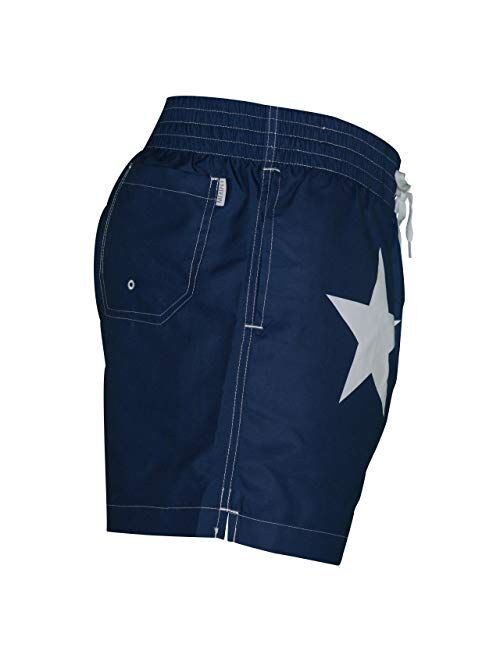 Meripex Apparel Men's Texas Flag Swim Trunks: The Lone Stars