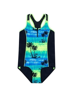 ZeroXposur Girls One Piece Beach Swimsuit Bathing Suit Set