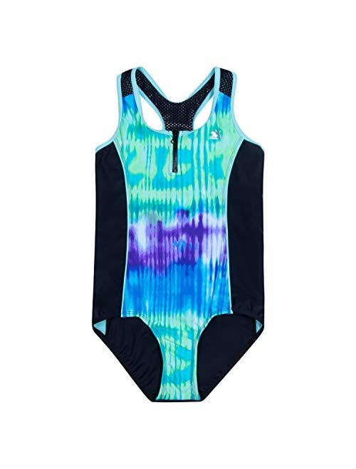 ZeroXposur Girls One Piece Beach Swimsuit Bathing Suit Set