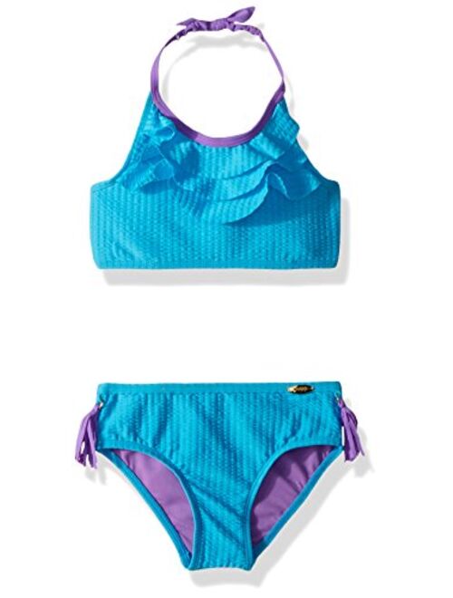 Jessica Simpson Girls' 2-Piece Bikini Swimsuit Set