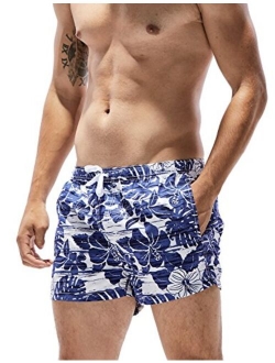 SEOBEAN Mens Sport Swimwear Bathing Trunk Boxer Beach Board Shorts