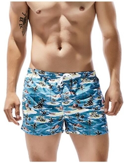 SEOBEAN Mens Sport Swimwear Bathing Trunk Boxer Beach Board Shorts