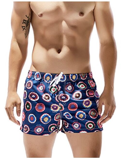 SEOBEAN Mens Sport Swimwear Bathing Trunk Boxer Beach Board Shorts