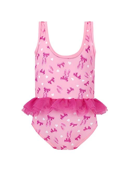 Harry Bear Girls' Ballerina Swimsuit