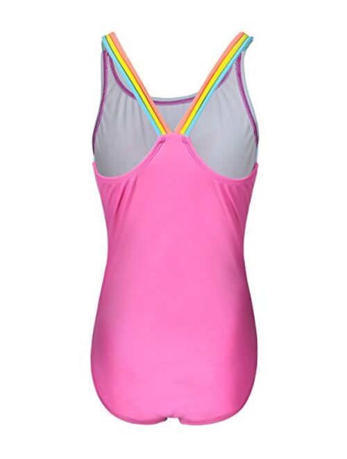 BELLOO Girls Bathing Suit One Piece Swimsuit