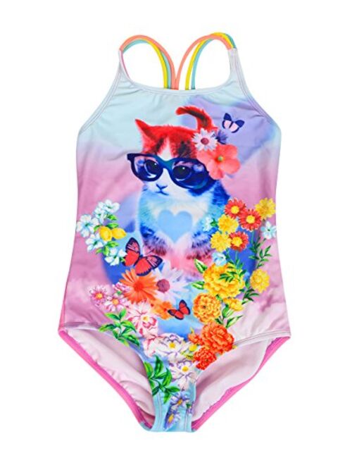 BELLOO Girls Bathing Suit One Piece Swimsuit