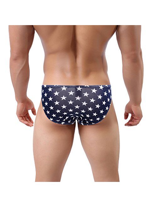 Buy Onefit Mens Flag Underwear American Flag Printed Boxers And Thong G String Briefs Online