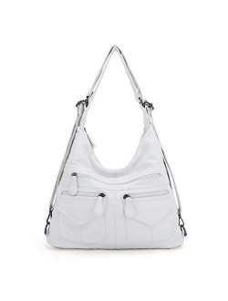 Hobo Bags for Women Faux Leather Shoulder Purse