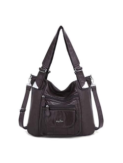 Hobo Bags for Women Faux Leather Shoulder Purse