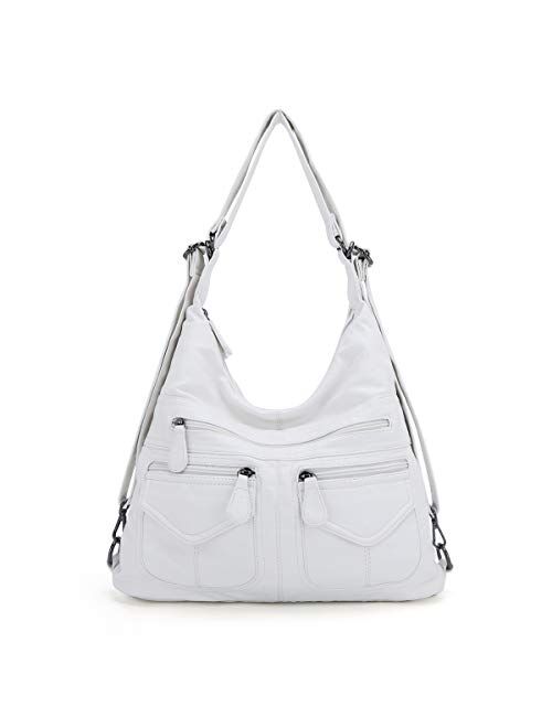 Angel Kiss Hobo Bags for Women Faux Leather Shoulder Purse