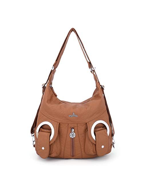 Angel Kiss Hobo Bags for Women Faux Leather Shoulder Purse