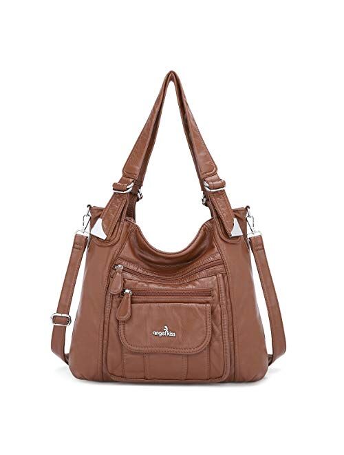 Angel Kiss Hobo Bags for Women Faux Leather Shoulder Purse