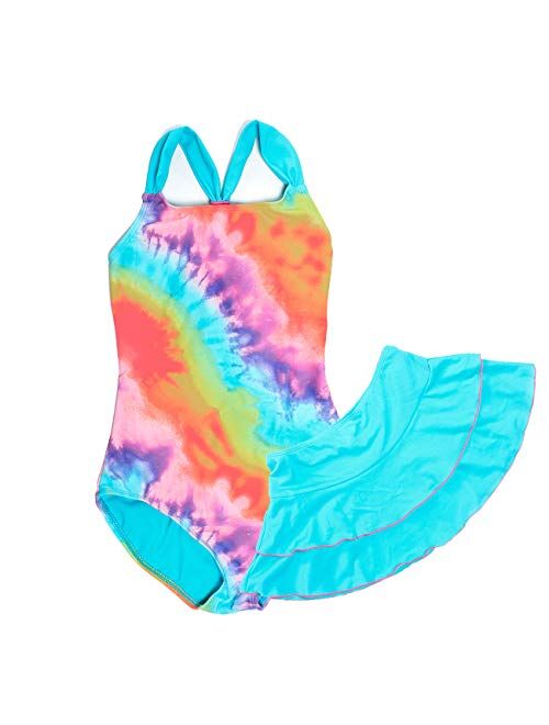 DAYU Girls’ One Piece Swimsuit with Swim Skirt