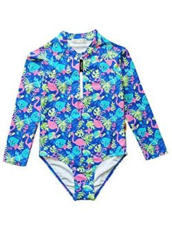 Girls Two Piece Swimsuits, Kids Flamingo Hawaiian Ins Bikini