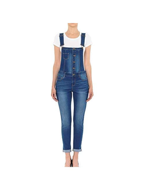 Women Fashion Denim Jeans Bib Pants Overalls Straps Jumpsuit Rompers Trousers