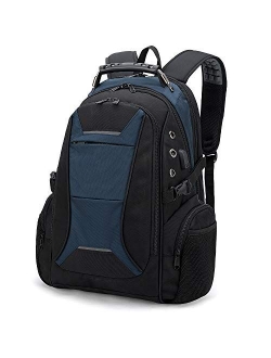 Laptop Backpack for Men, Large Travel Computer Backpack with USB Charging Port for Work Business Fits 17 Inch Notebook, Big College School Bookbag, 40L, Anti Theft, Water