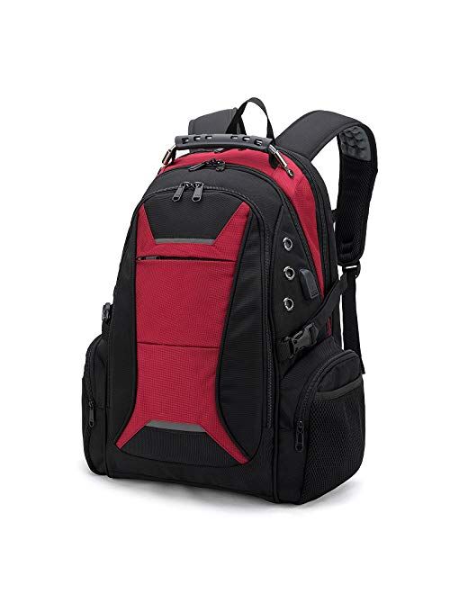 Laptop Backpack for Men, Large Travel Computer Backpack with USB Charging Port for Work Business Fits 17 Inch Notebook, Big College School Bookbag, 40L, Anti Theft, Water