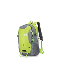 Reflective Backpack, high vis backpack for men, RiderBag Reflektor 35L. Bike commuter backpack, outdoor riding backpack, hiking backpack, waterproof backpack with rain co