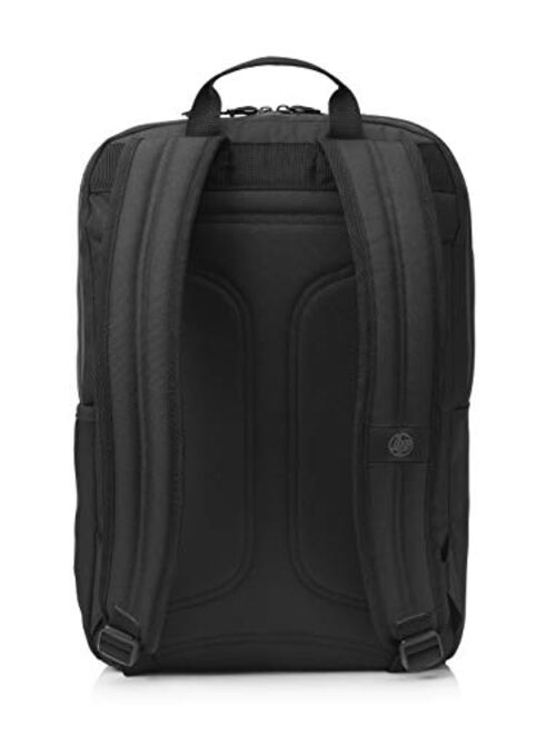 HP Commuter Laptop Backpack | with 15.6” Laptop/Tablet Compartment | Water-Resistant, Carry-on | Water Bottle Pocket, Reflective Accents, (5EE94AA), Black, Model: 5EE91AA