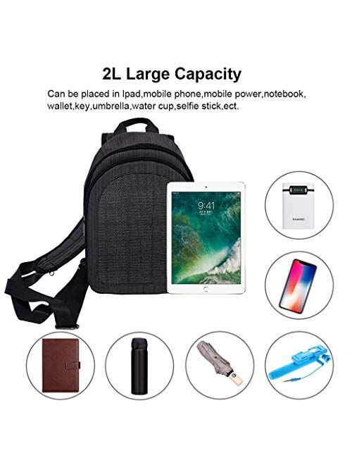 Zphy Anti-Theft Laptop Backpack with Solar Panel Charger Large-Capacity Business Office Travel Backpack for Men and Women