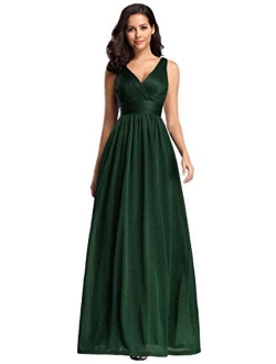 Women's Ruched Empire Wasit Bridesmaid Dresses 7764