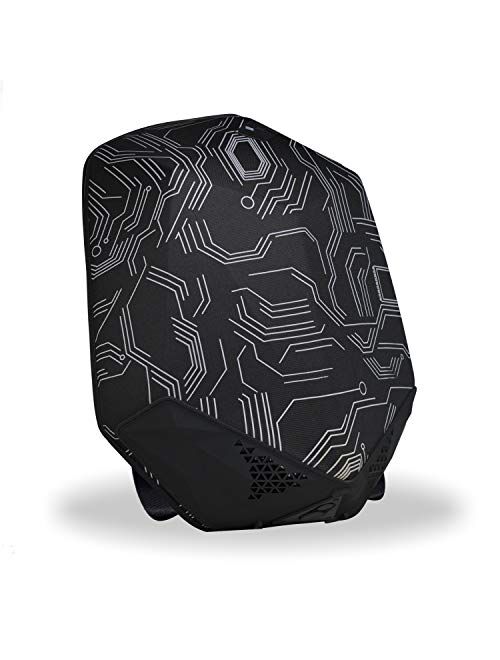 Clearon Electric Bluetooth Backpack Speaker | Portable Charger, EDR Speaker, Nylon EVA Hard-Shell Waterproof Material & Modern Swag Design (Circuit)