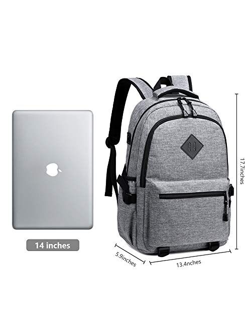 Buy Travel Laptop Backpack with USB Charging Port, Pawsky Water ...