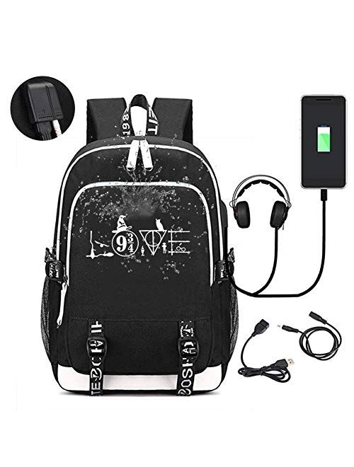 Love Quote Backpack Travel Bag-Business Laptop Backpack with USB Charging Port,Elegant Casual Daypacks Outdoor Sports Shoulders Bag for Men Women,Water Resistant Resistan